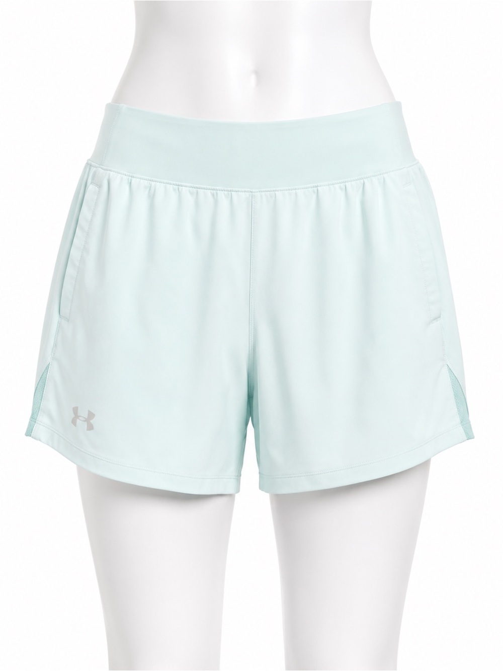 Under Armour Mint Green Fitted Running Athletic Shorts Women's Size Large